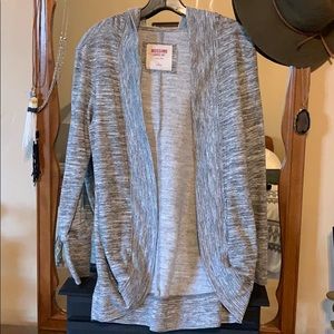 Mossimo long, gray marled cardigan